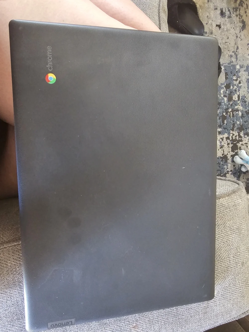 Lenovo Laptop in Black and Gray - Slim Portable Chromebook-style